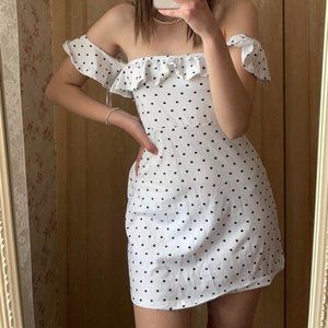 Missguided Women's White and Black Dress